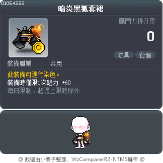 暗炎黑狐套裙 Tooltip