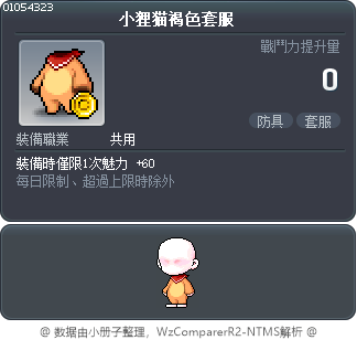 小狸猫褐色套服 Tooltip