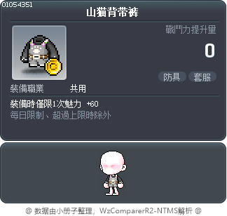 山猫背带裤 Tooltip