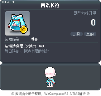 西诺长袍 Tooltip