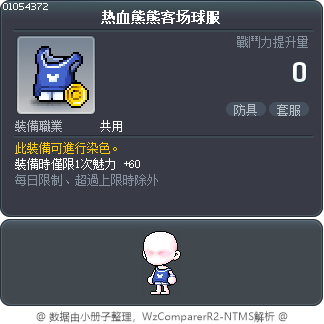 热血熊熊客场球服 Tooltip