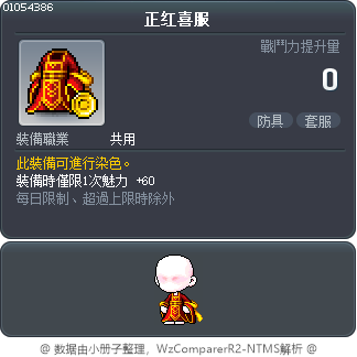 正红喜服 Tooltip