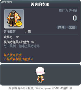 善逸的衣服 Tooltip