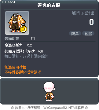 善逸的衣服 Tooltip