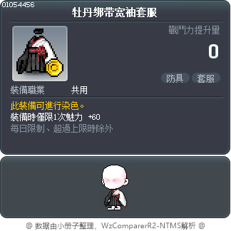 牡丹绑带宽袖套服 Tooltip