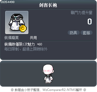 剑客长袍 Tooltip