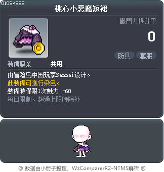 桃心小恶魔短裙 Tooltip