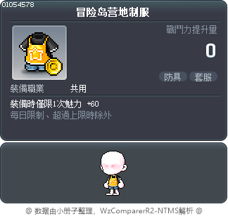 冒险岛营地制服 Tooltip