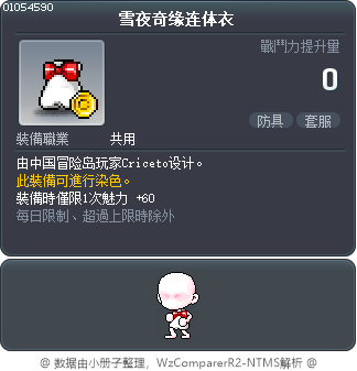 雪夜奇缘连体衣 Tooltip