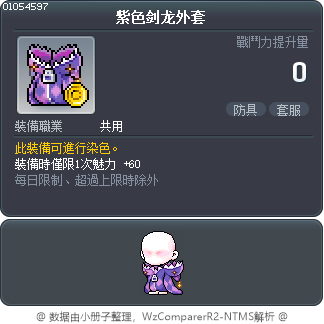 紫色剑龙外套 Tooltip