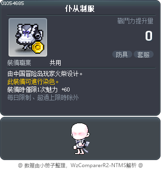 仆从制服 Tooltip