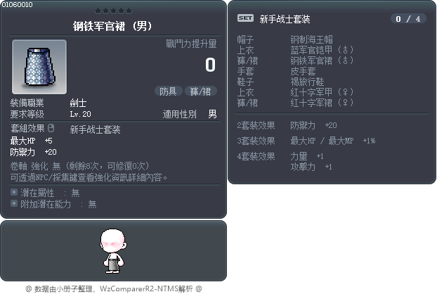 钢铁军官裙 Tooltip