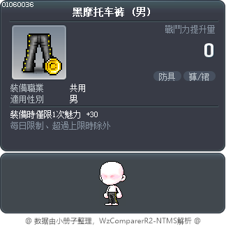 黑摩托车裤 Tooltip