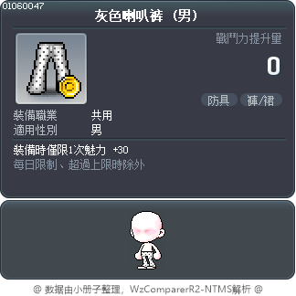 灰色喇叭裤 Tooltip