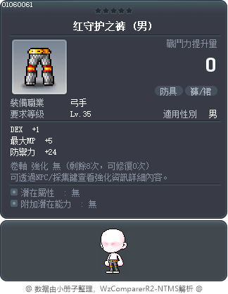 红守护之裤 Tooltip