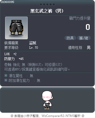 黑玄武之裤 Tooltip