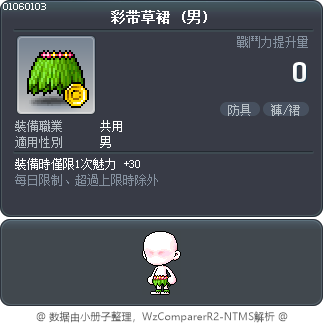 彩带草裙 Tooltip