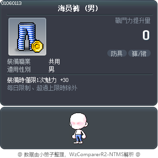 海员裤 Tooltip