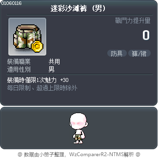 迷彩沙滩裤 Tooltip