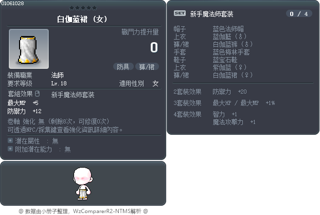 白伽蓝裙 Tooltip