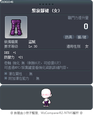紫寂靜裙 Tooltip