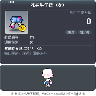 花袜牛仔裙 Tooltip
