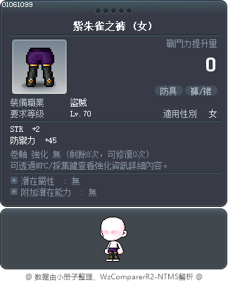 紫朱雀之裤 Tooltip