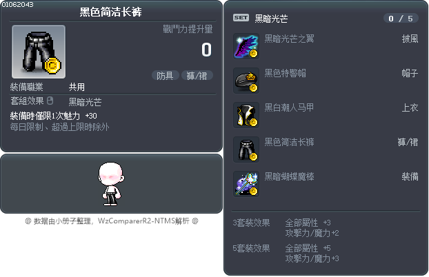 黑色简洁长裤 Tooltip
