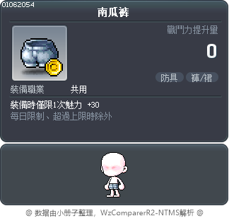 南瓜裤 Tooltip
