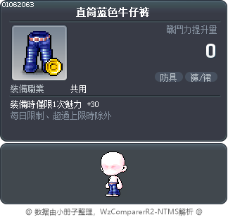 直筒蓝色牛仔裤 Tooltip