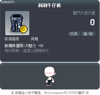 洞洞牛仔裤 Tooltip