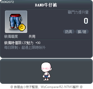 BAND牛仔裤 Tooltip
