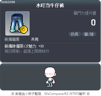 水叮当牛仔裤 Tooltip