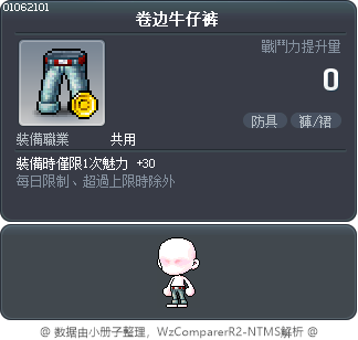 卷边牛仔裤 Tooltip