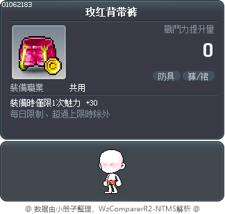 玫红背带裤 Tooltip
