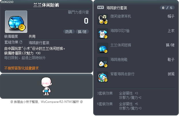 兰兰休闲短裤 Tooltip