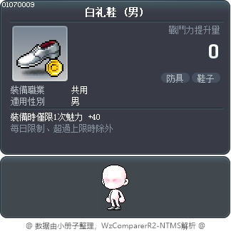白礼鞋 Tooltip