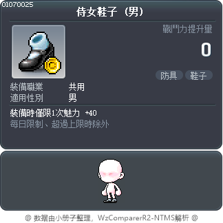 侍女鞋子 Tooltip