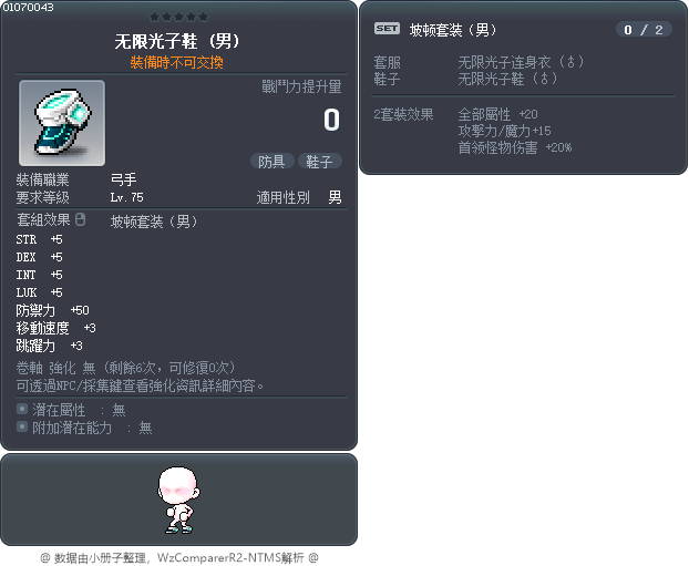 无限光子鞋 Tooltip