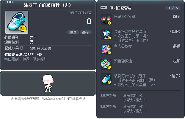 派对王子的玻璃鞋 Tooltip