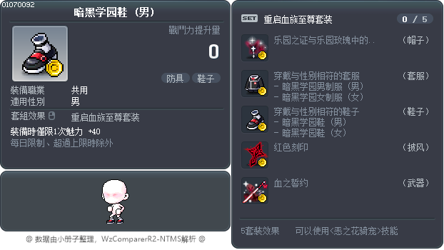 暗黑学园鞋 Tooltip