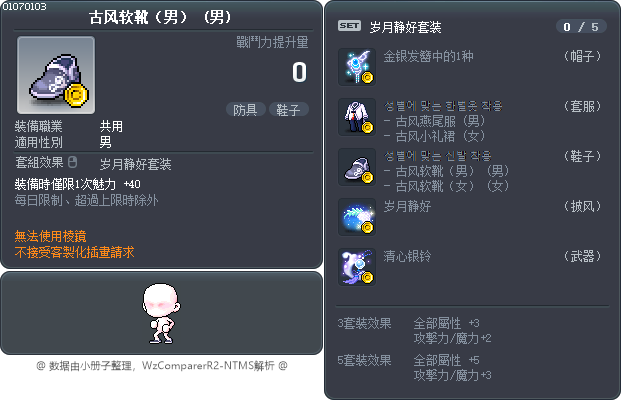 古风软靴（男） Tooltip
