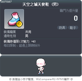 天空之城天使鞋 Tooltip