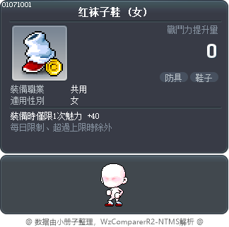 红袜子鞋 Tooltip