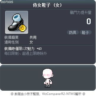 侍女鞋子 Tooltip