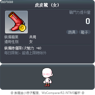 虎皮靴 Tooltip
