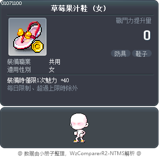 草莓果汁鞋 Tooltip