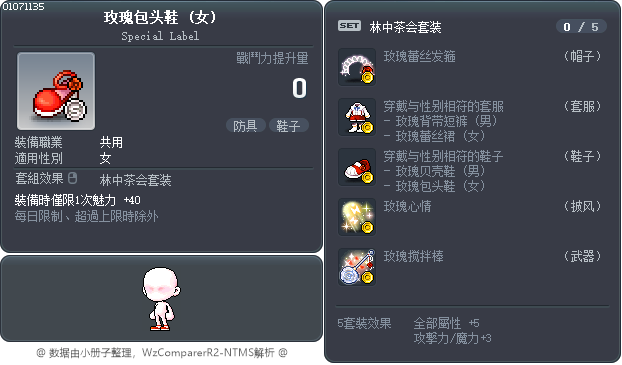 玫瑰包头鞋 Tooltip