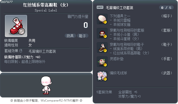 红丝绒系带高跟鞋 Tooltip