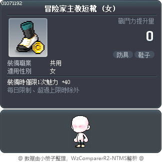 冒险家主教短靴 Tooltip